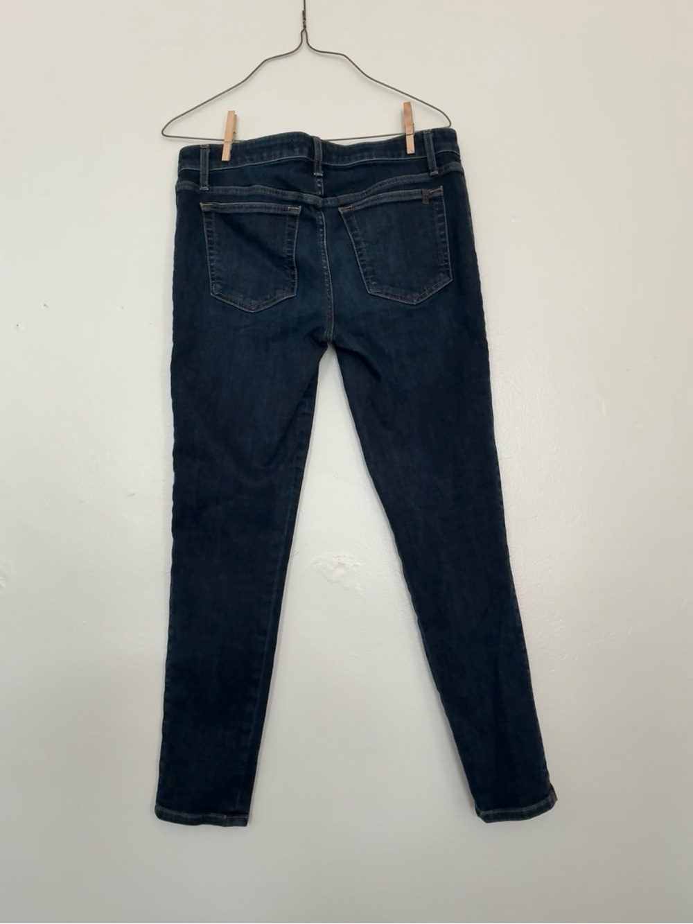 Joe's Jeans Dark Blue Skinny Jeans with Red, White & Black Side Stripes - Picture 2 of 4